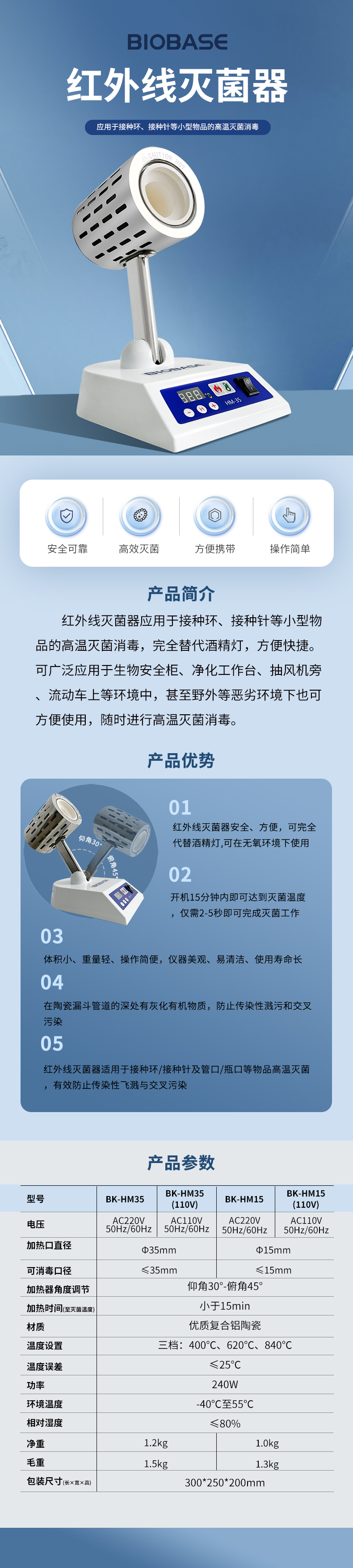 红外线灭菌器介绍优势及参数