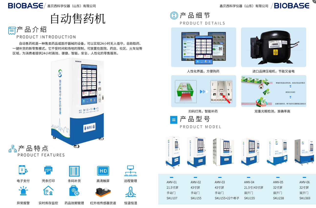 自动售药机AMV系列展示图 自动售药机AMV系列展示图